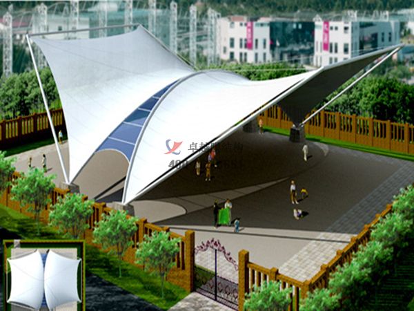 榆林張拉<font color='red'>膜結(jié)構(gòu)景觀</font>小品【案例圖片】 　　