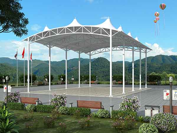 泉州<font color='red'>張拉膜結(jié)構(gòu)</font>景觀設(shè)計施工【案例圖片】