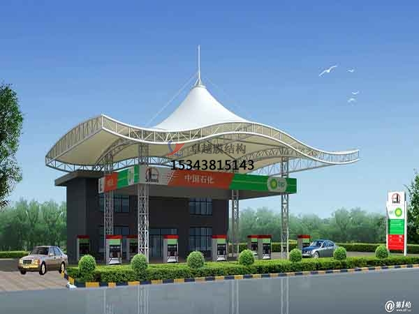 佳木斯膜結構加油站頂棚【生產(chǎn)廠家】佳木斯加氣站膜結構遮陽棚公司