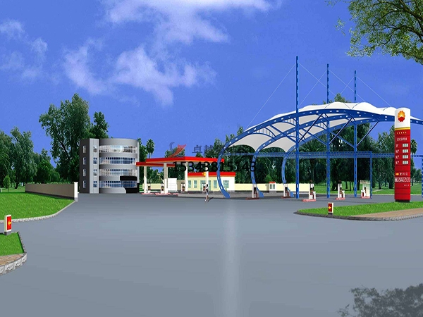 金華膜結構加油站頂棚【生產(chǎn)廠家】　