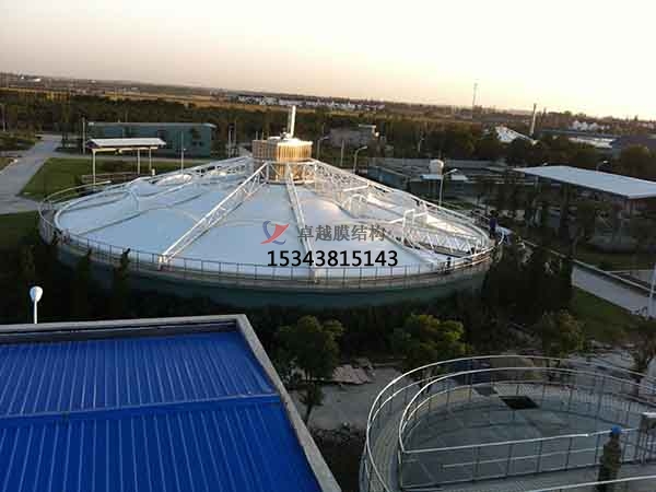 十堰市污水池反封閉罩棚設(shè)計施工、案例圖片 ?