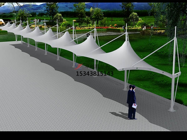 谷城膜結構停車棚【雨棚遮陽棚生產(chǎn)安裝】