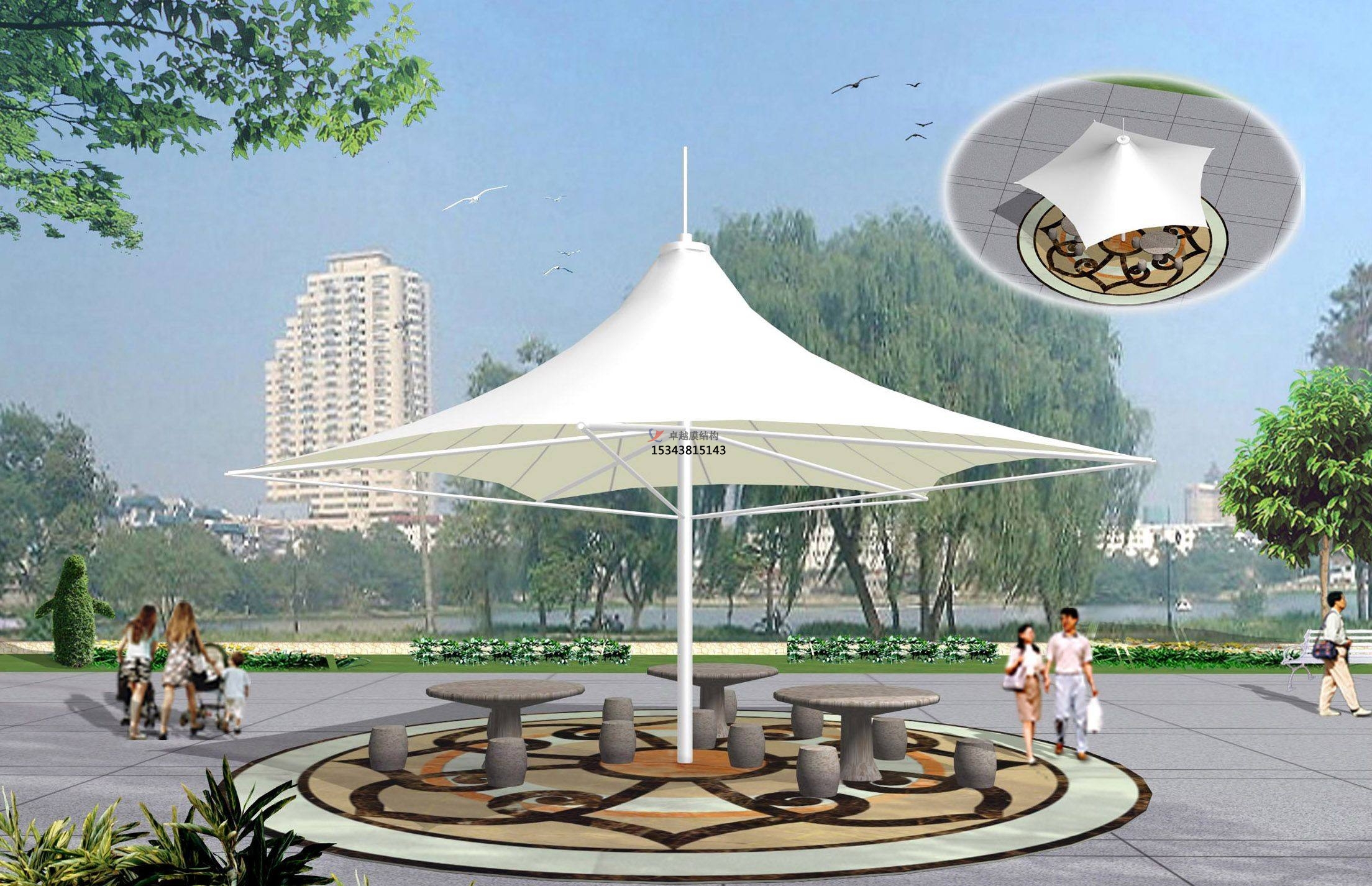 廣靈膜結構景觀【張拉膜景觀】承包安裝價格