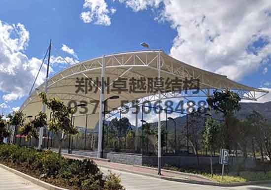 鶴壁張拉膜籃球場遮陽棚生產(chǎn)廠家設計施工【鶴壁職業(yè)技術學院張拉膜籃球場遮陽棚】等項目